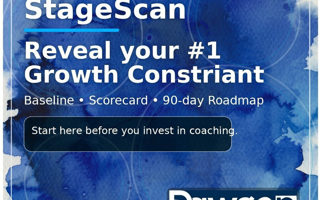 StageScan: The Diagnostic That Reveals Your #1 Growth Constraint