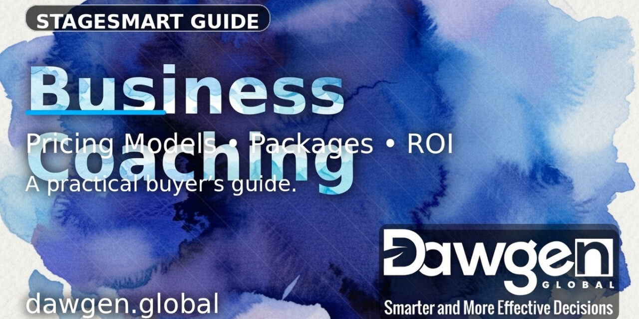 What Does Business Coaching Cost? Pricing Models, Packages, and ROI (StageSmart Guide)