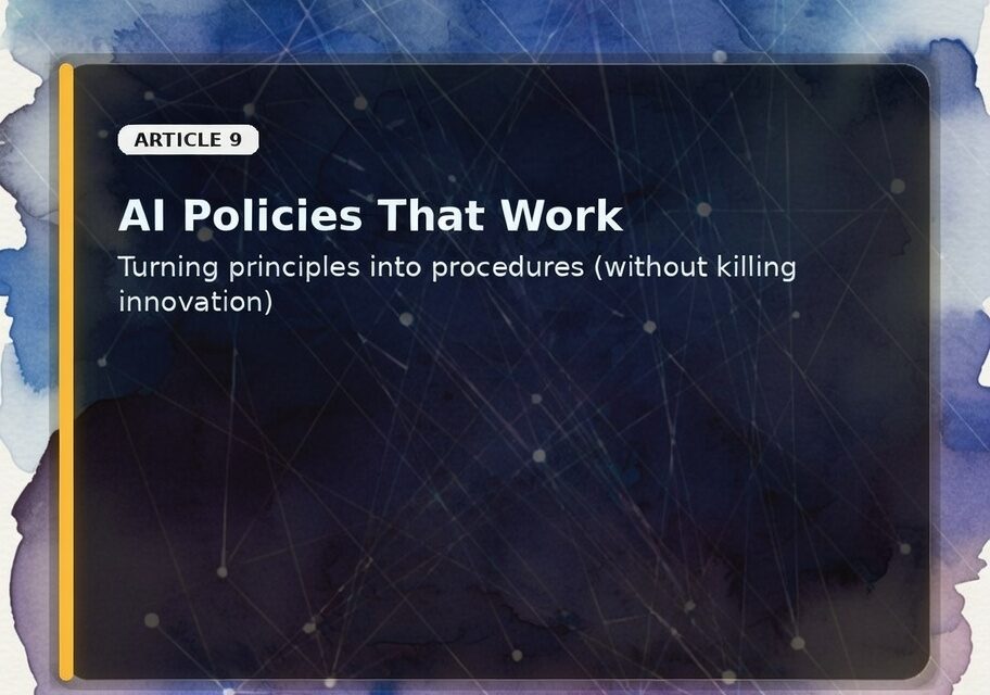 AI Policies That Work in the Caribbean: Turning Principles into Procedures with Dawgen TRUST™