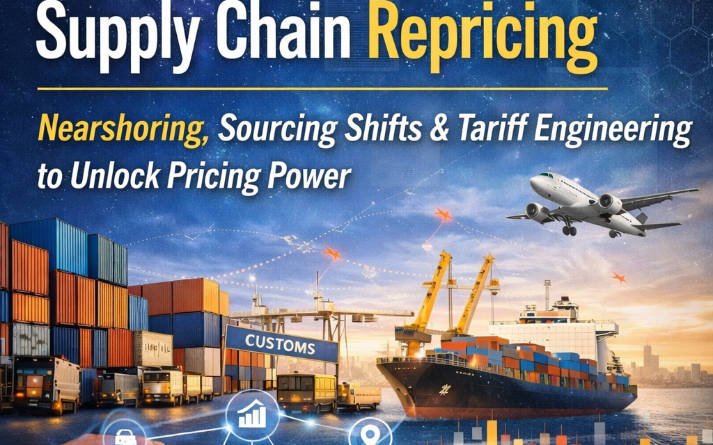 Supply Chain Repricing: How Sourcing Shifts, Nearshoring, and Tariff Engineering Unlock Hidden Pricing Power