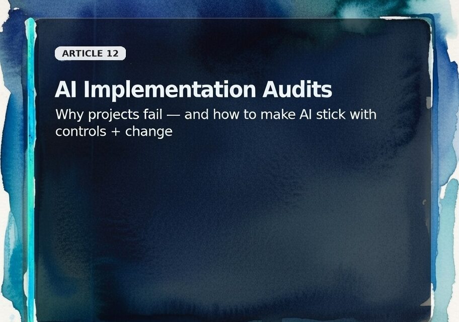 AI Implementation Audits in the Caribbean: Why AI Projects Fail — and How to Make AI Stick | Dawgen TRUST™