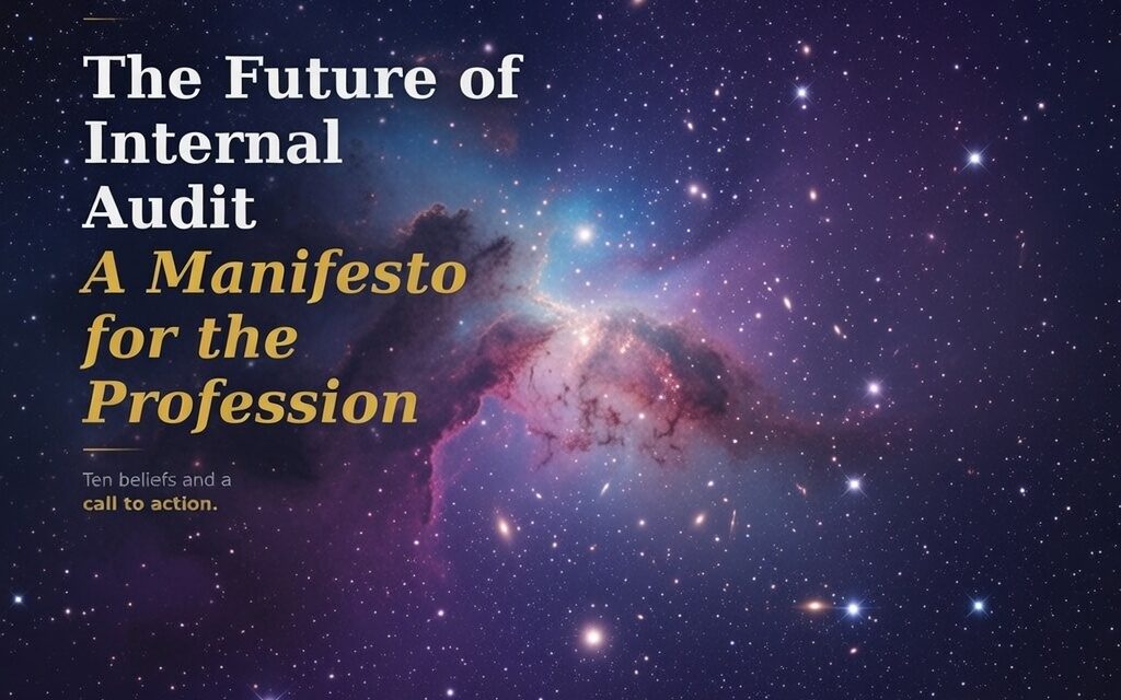 The Future of Internal Audit : A Manifesto for the Profession