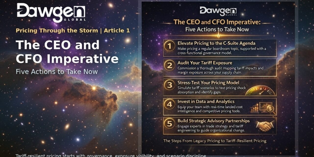 The New Pricing Calculus: How Global Tariffs Are Rewriting the Rules for CEOs and CFOs