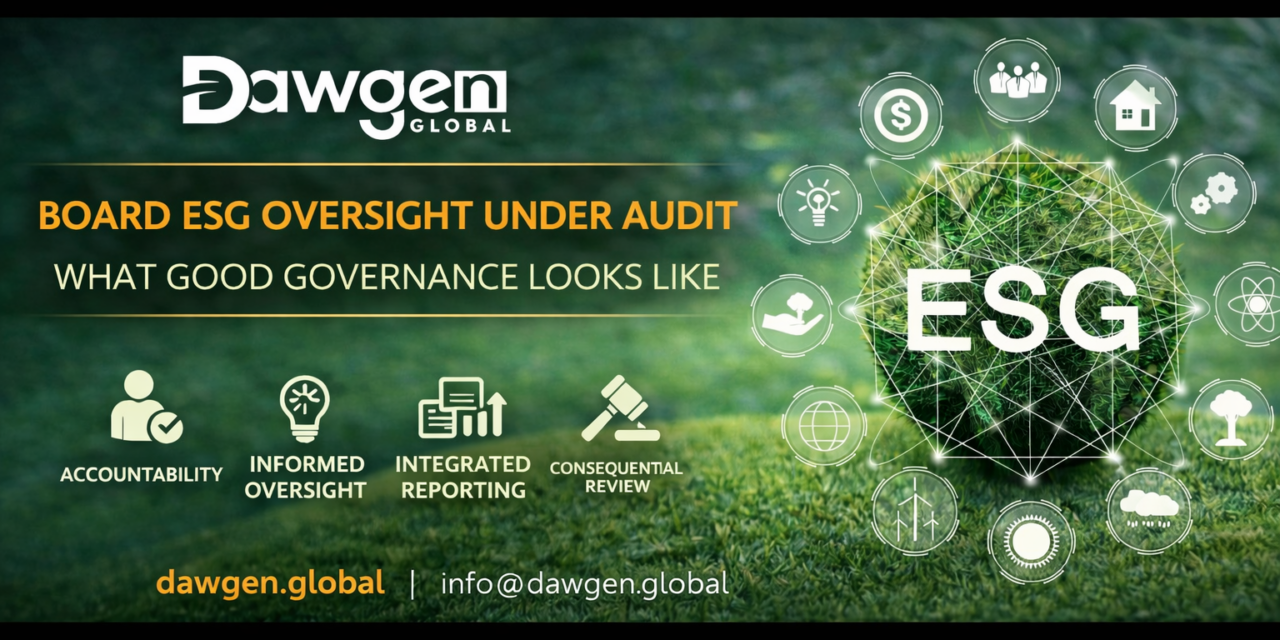 Board ESG Oversight: What Good Governance Looks Like Under Audit