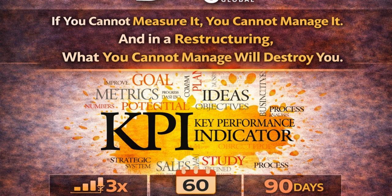 If You Cannot Measure It, You Cannot Manage It. And in a Restructuring, What You Cannot Manage Will Destroy You.