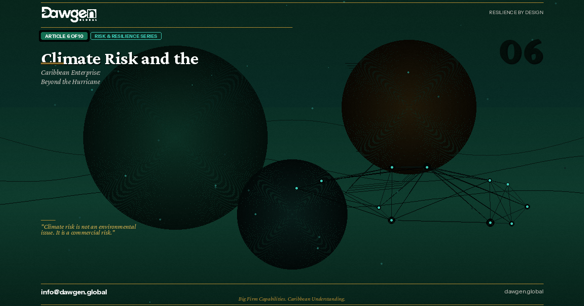 Caribbean climate risk and TCFD disclosure by Dawgen Global