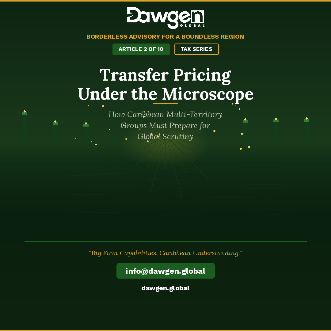 Caribbean transfer pricing documentation and advisory — Dawgen Global tax series