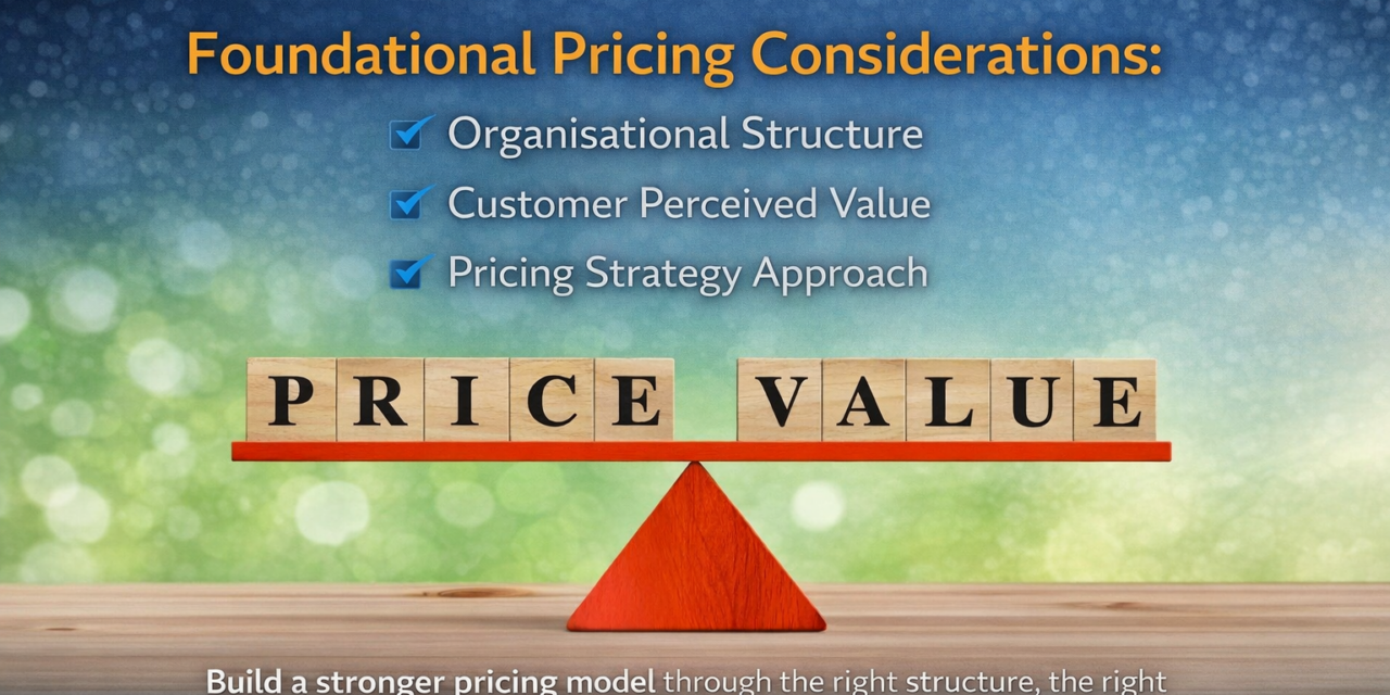 Foundational Pricing Considerations: Structure, Value, and Strategic Approach