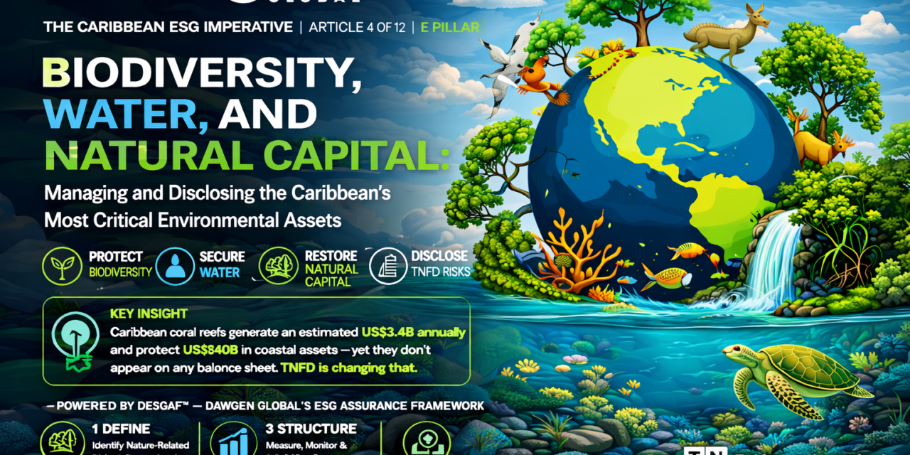 Biodiversity, Water, and Natural Capital: Managing and Disclosing the Caribbean’s Most Critical Environmental Assets