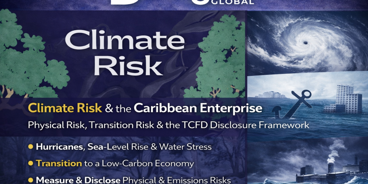 Climate Risk and the Caribbean Enterprise: Understanding Physical Risk, Transition Risk, and the TCFD Disclosure Framework