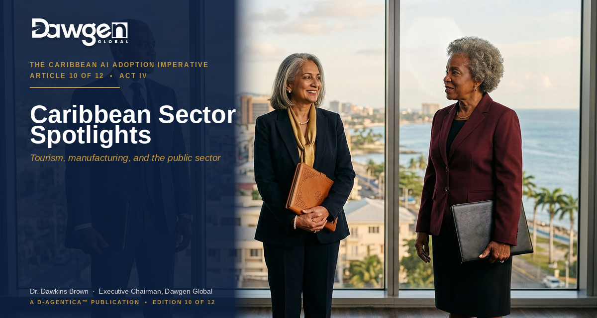 Caribbean Sector Spotlights: How AI Adoption Looks Different in Tourism, Manufacturing, and the Public Sector