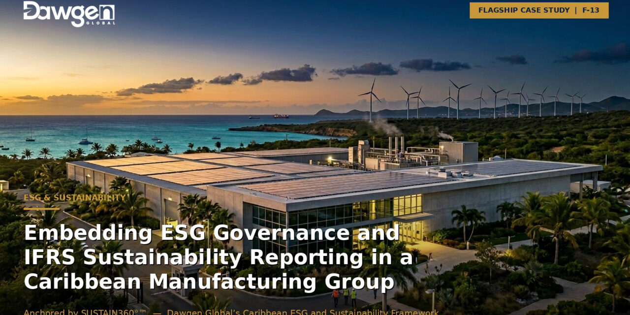 Embedding ESG Governance and IFRS Sustainability Reporting in a Caribbean Manufacturing Group
