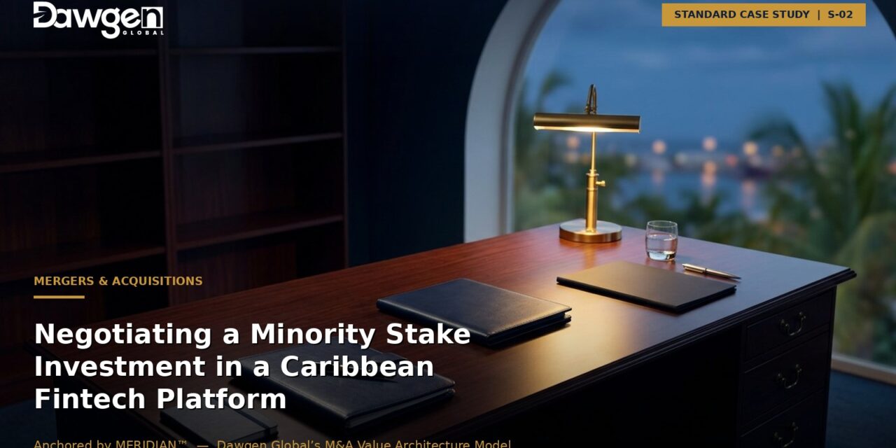 Minority Investment Case Study: How a Caribbean Fintech Platform Raised Institutional Capital Without Giving Up Founder Control