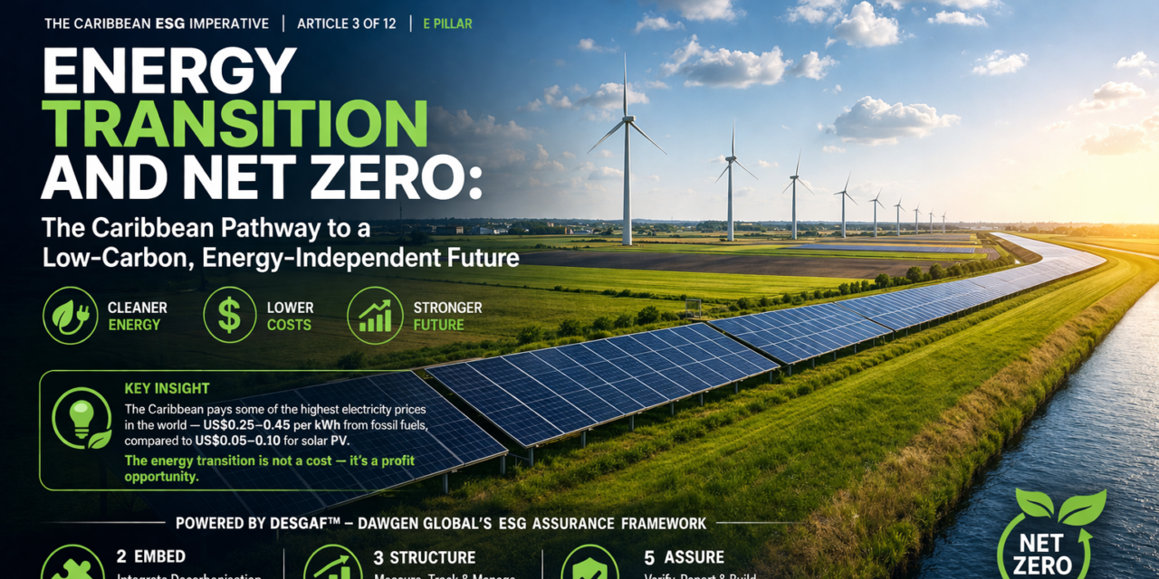 Energy Transition and Net Zero: The Caribbean Pathway to a Low-Carbon, Energy-Independent Future
