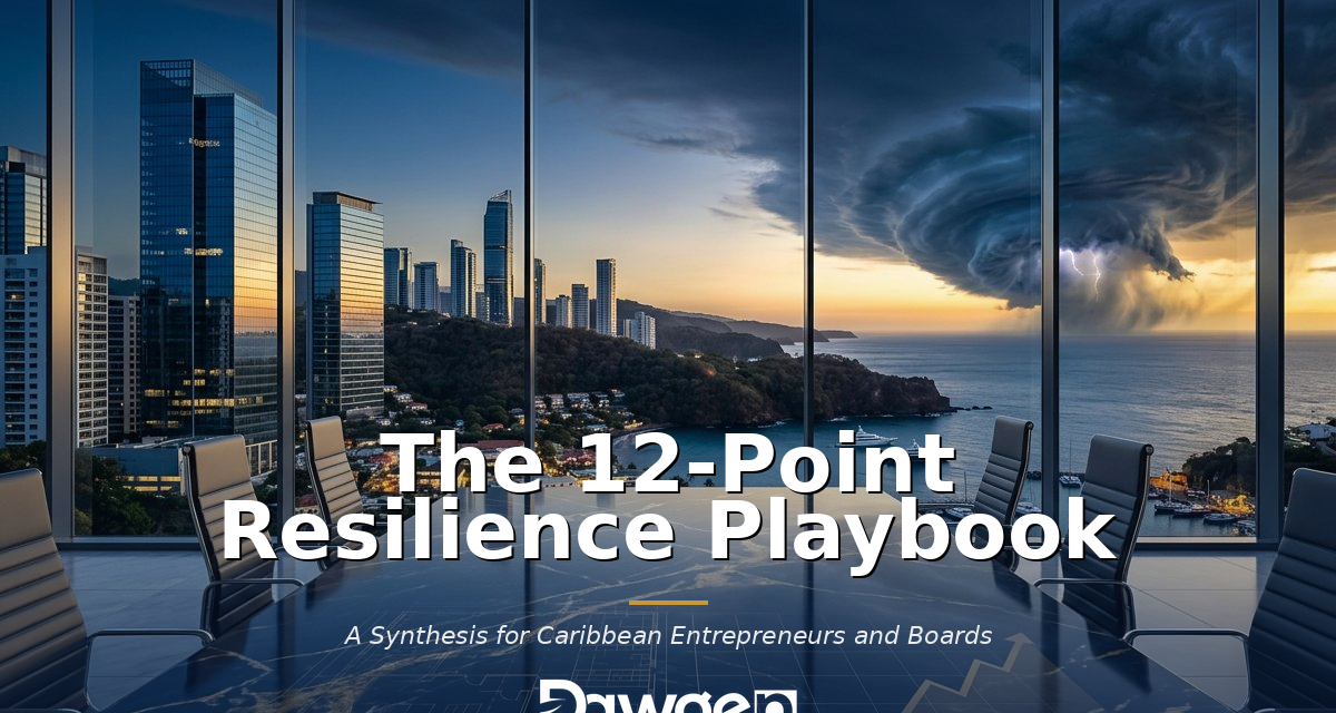 The 12-Point Caribbean Resilience Playbook: A Synthesis for Entrepreneurs and Boards