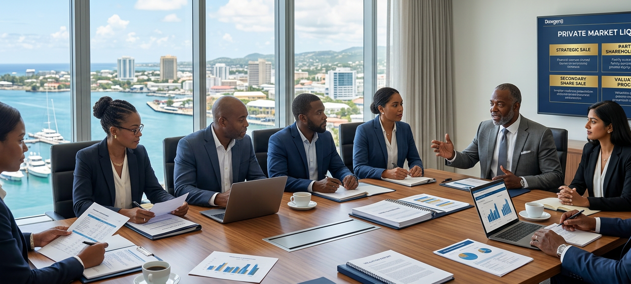 The Liquidity Problem in Private Markets: Why Caribbean Businesses Must Plan Earlier for Exits, Valuation and Investor Confidence