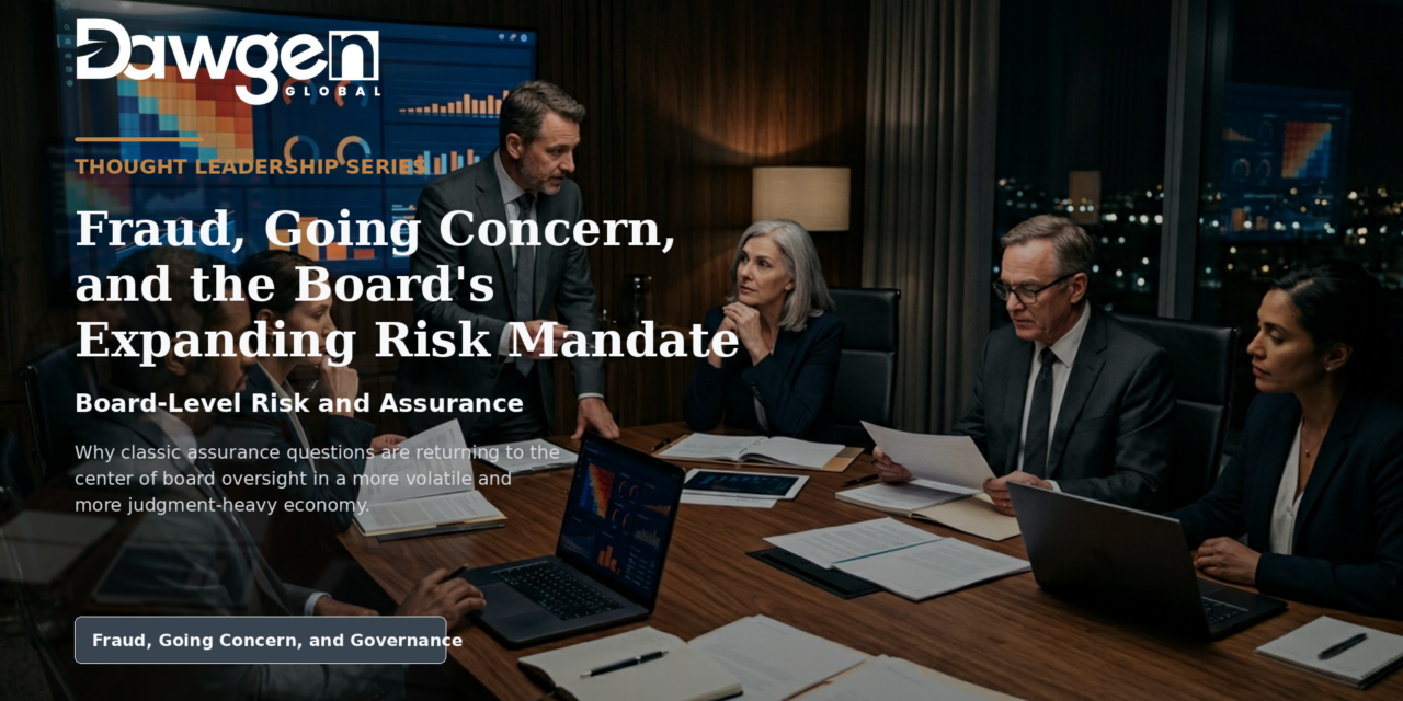 Fraud, Going Concern, and the Board’s Expanding Risk Mandate