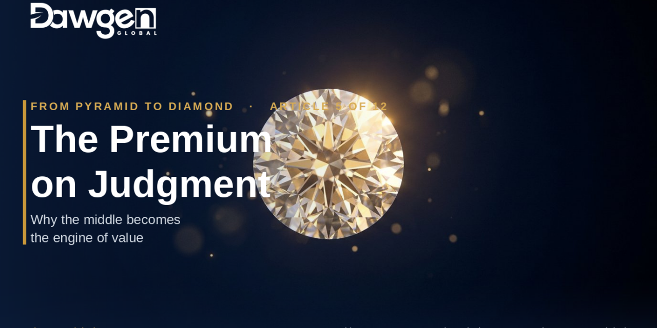 The Premium on Judgment: Why the Middle Becomes the Engine of Value