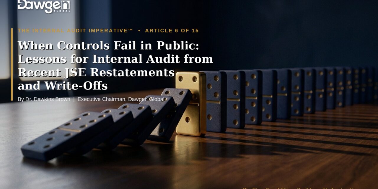 .When Controls Fail in Public: Lessons for Internal Audit from Recent JSE Restatements and Write-Offs