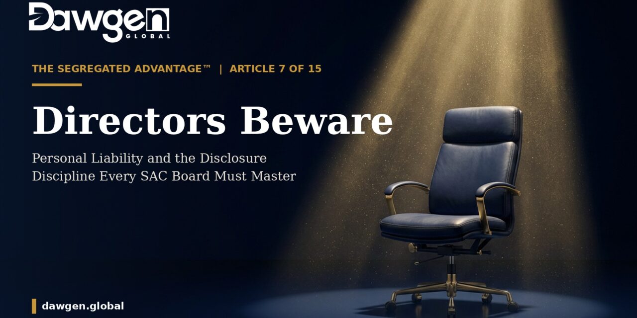 Directors Beware: Personal Liability and the Disclosure Discipline Every SAC Board Must Master