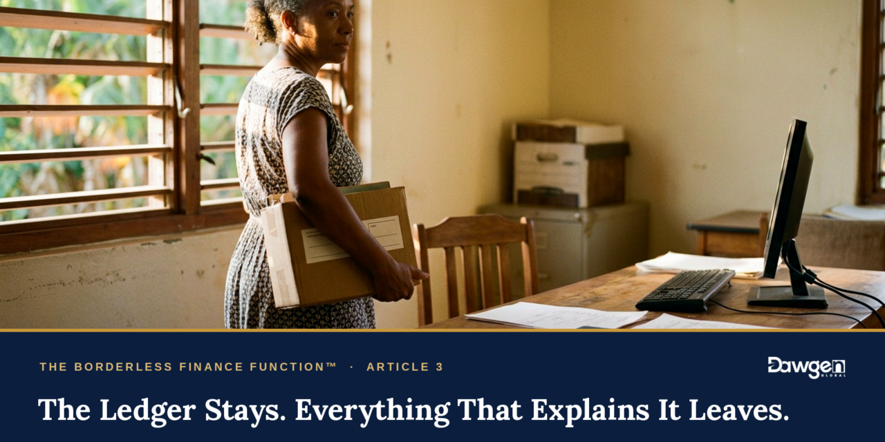 The bookkeeper who leaves takes the system with her.