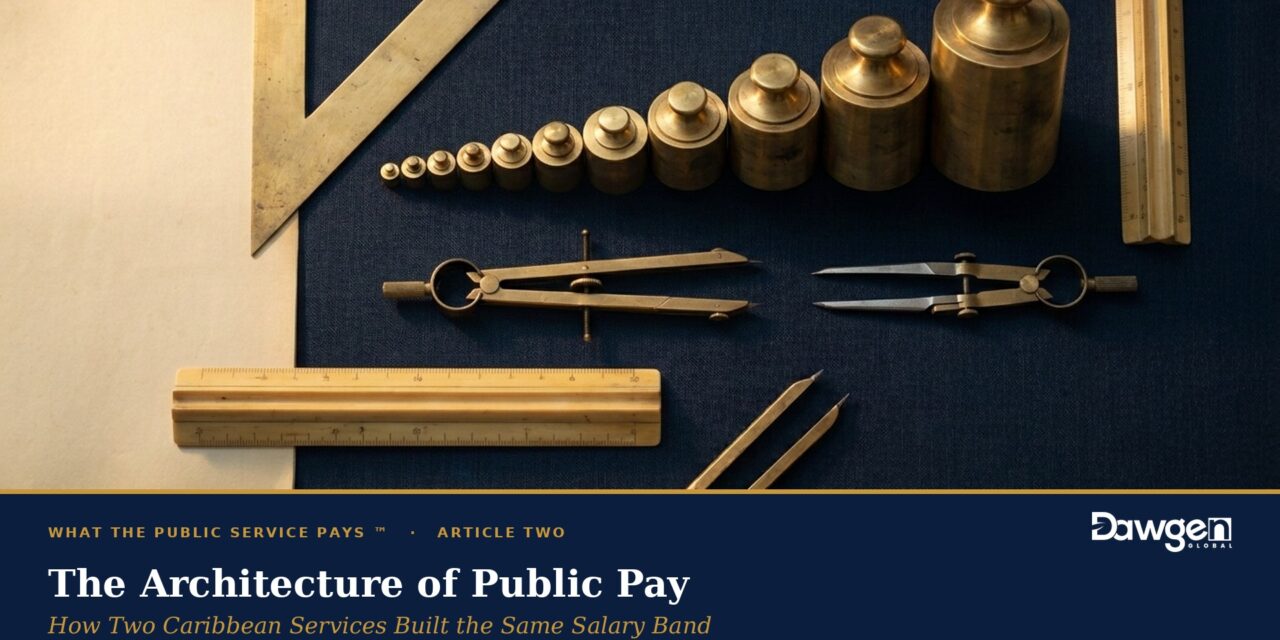 The Architecture of Public Pay: How Two Caribbean Services Built the Same Salary Band