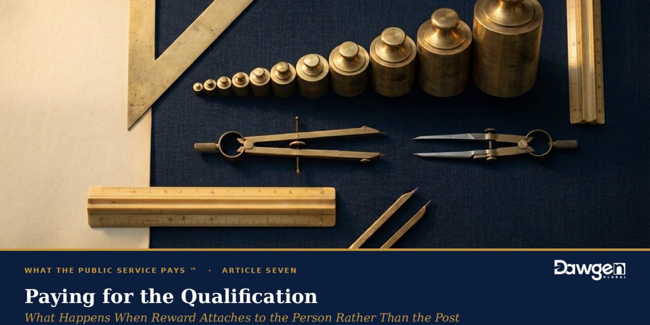 Paying for the Qualification: What Happens When Reward Attaches to the Person Rather Than the Post