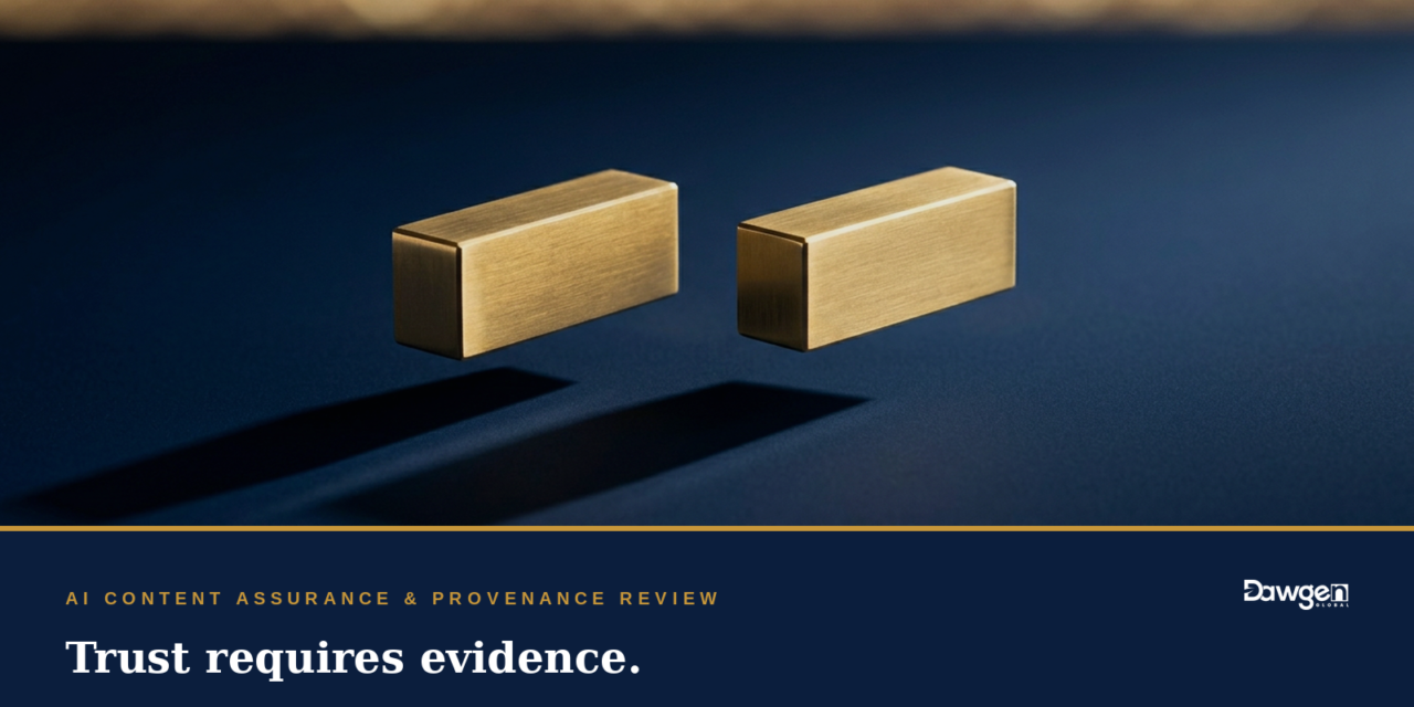 Trust Requires Evidence: AI Content Assurance, Source Provenance and the New Meaning of a Reliable Document