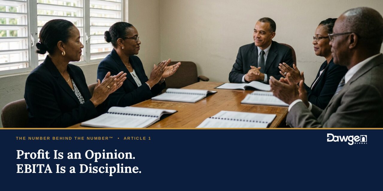 Profit Is an Opinion. EBITA Is a Discipline: Why Caribbean CEOs Must Read Ratios, Not Just Results