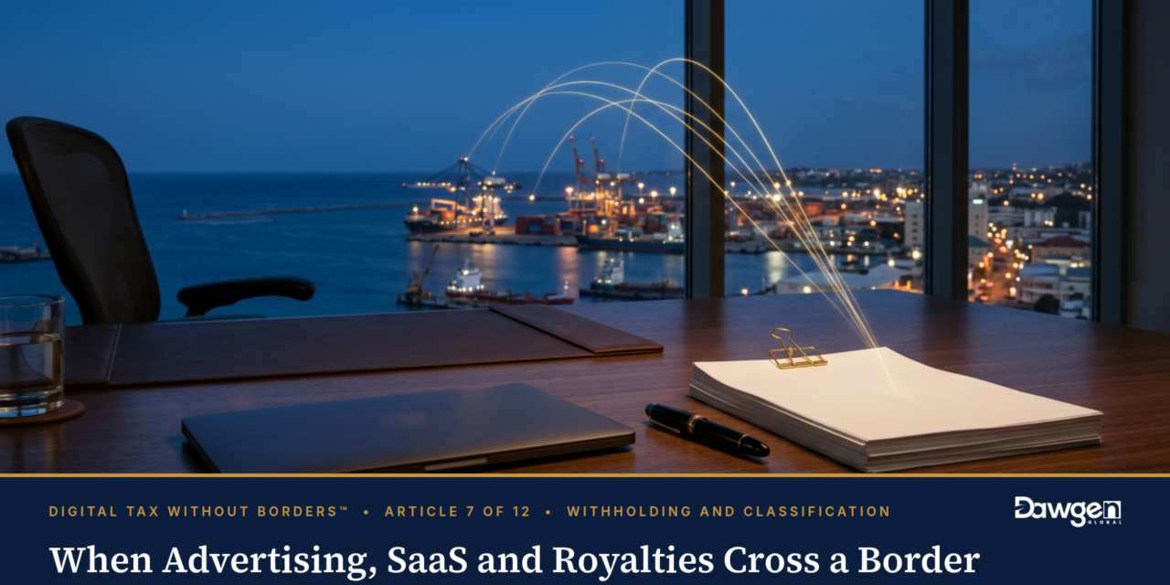 When Advertising, SaaS and Royalties Cross a Border