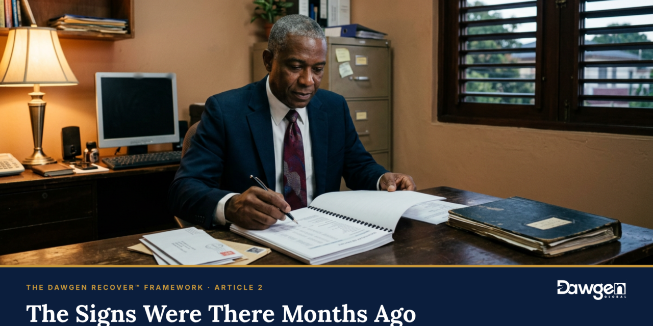 24 Early Warning Signs of Business Financial Distress | Dawgen RECOVER™